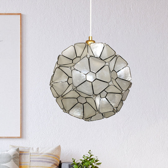 Modern Black Blossom Pendant Light With Unique Splicing Design - Stylish Ceiling Lamp