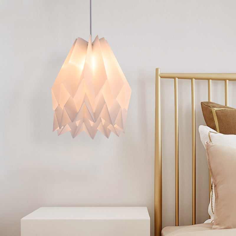 Sleek Acrylic Pendant Lamp - Modernist Design White Finish