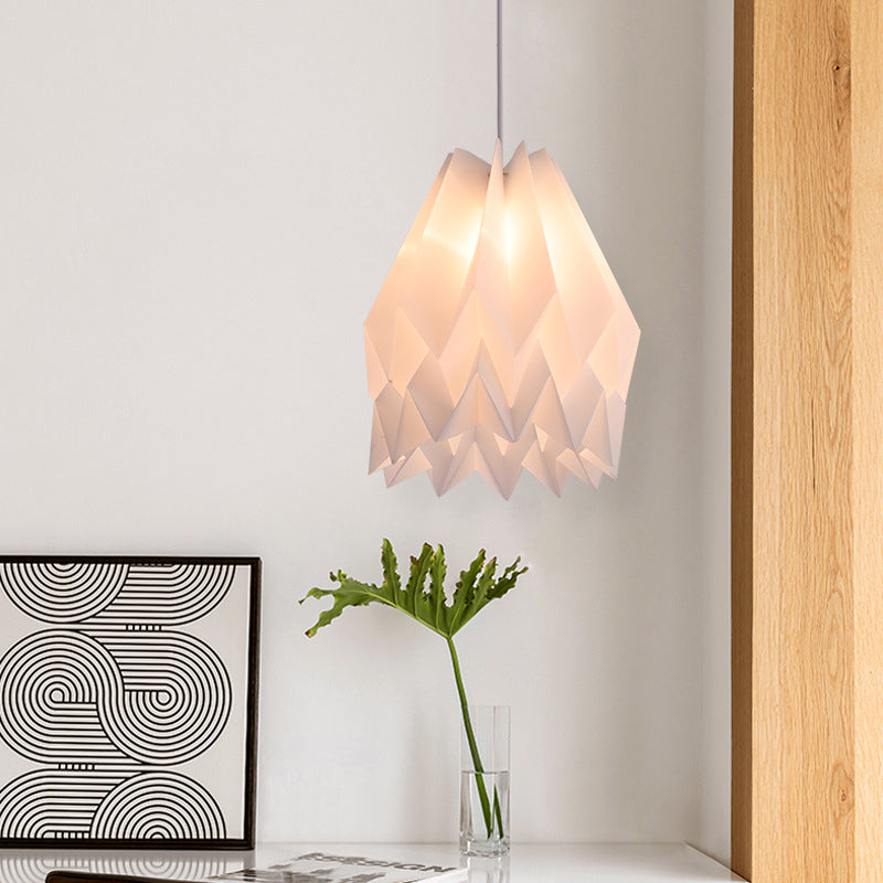 Sleek Acrylic Pendant Lamp - Modernist Design White Finish