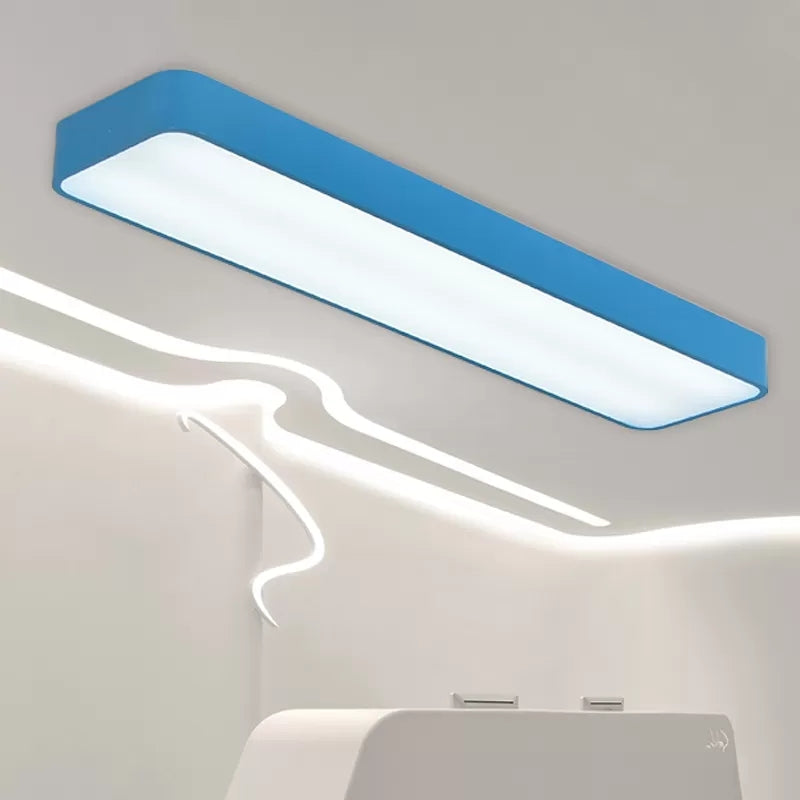 Candy Colored LED Ceiling Lamp for Baby and Kids' Bedroom - Acrylic Linear Mount