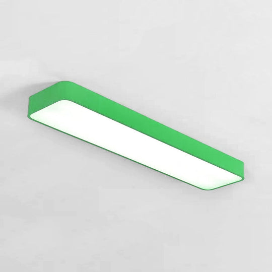 Candy Colored LED Ceiling Lamp for Baby and Kids' Bedroom - Acrylic Linear Mount