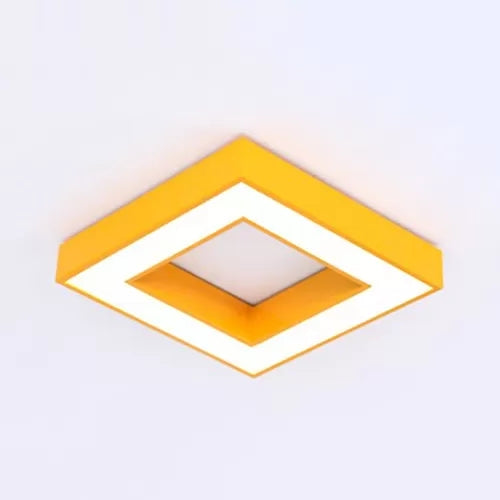 Contemporary Acrylic Square Flush Mount Light for Child's Bedroom Ceiling