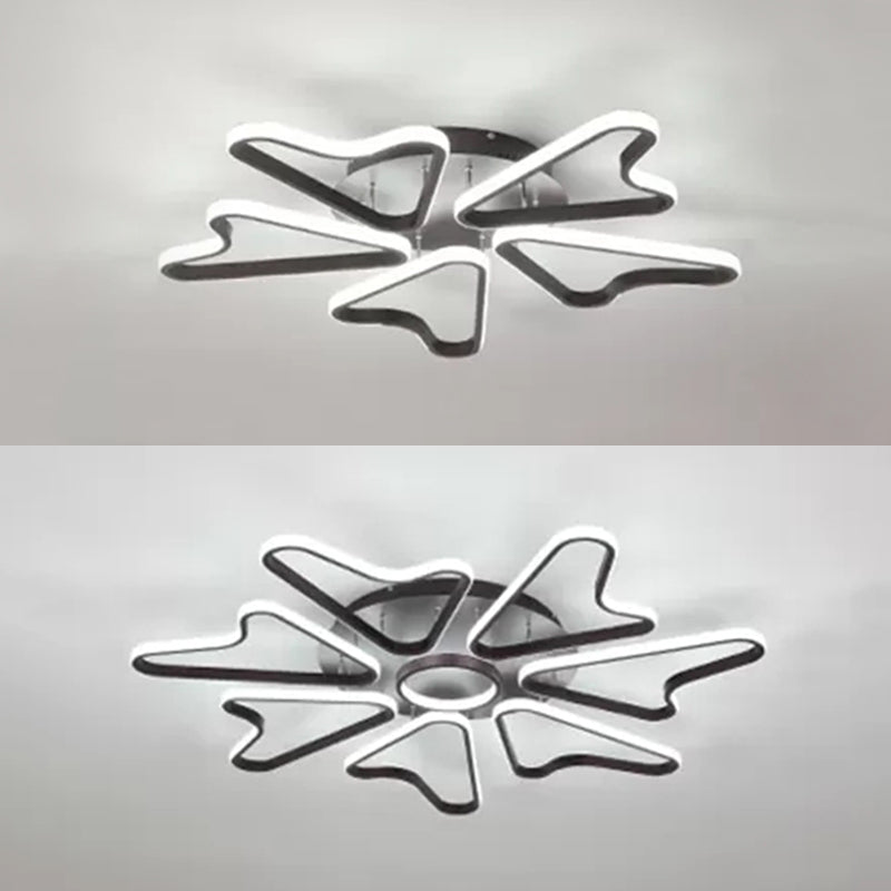 Horn-Shaped LED Ceiling Lamp for Modern Child Bedroom, Made of Acrylic