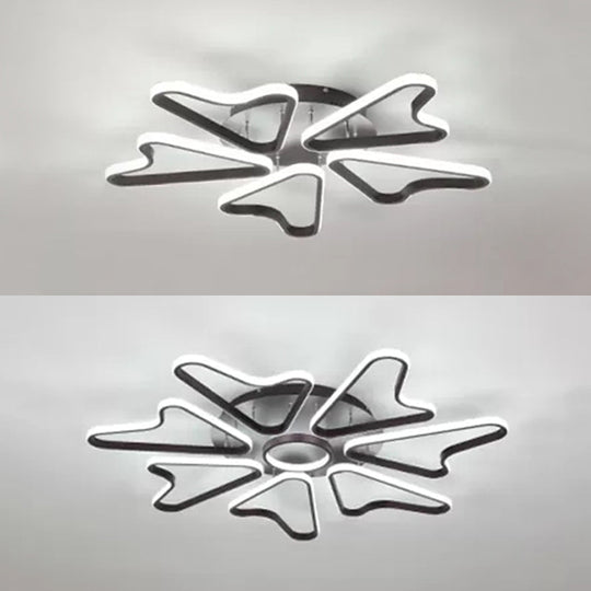 Horn-Shaped LED Ceiling Lamp for Modern Child Bedroom, Made of Acrylic