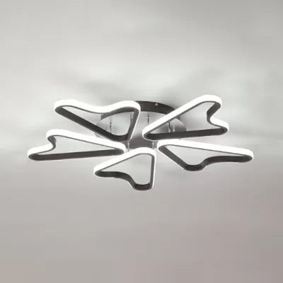 Horn-Shaped LED Ceiling Lamp for Modern Child Bedroom, Made of Acrylic