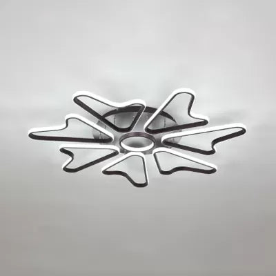 Horn-Shaped LED Ceiling Lamp for Modern Child Bedroom, Made of Acrylic