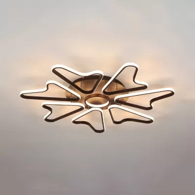 Horn-Shaped LED Ceiling Lamp for Modern Child Bedroom, Made of Acrylic