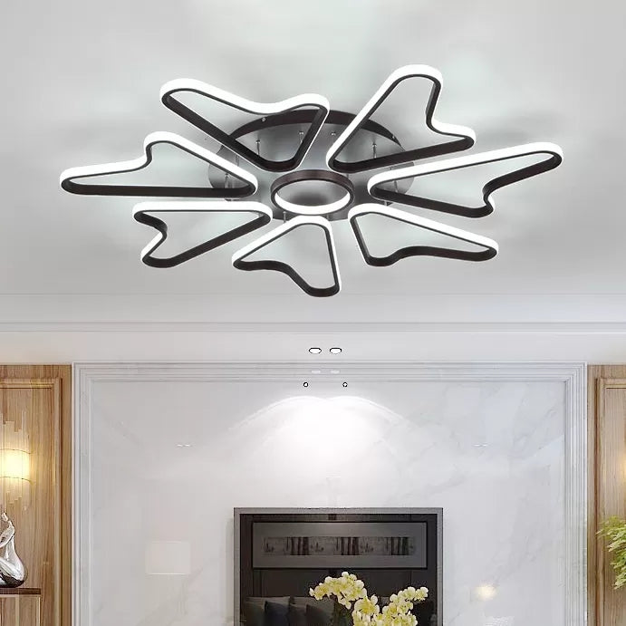 Horn-Shaped LED Ceiling Lamp for Modern Child Bedroom, Made of Acrylic