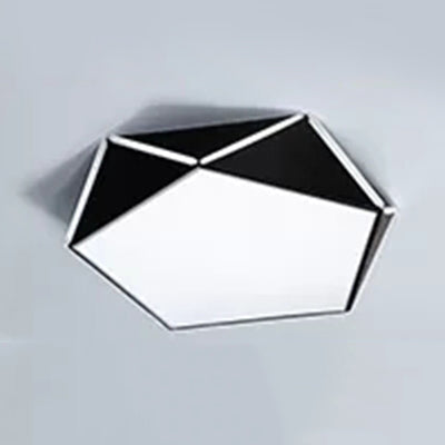 Diamond Acrylic LED Ceiling Lamp - Cafe Pentagon Macaron Style