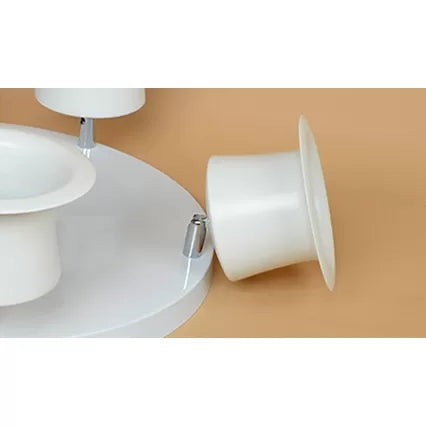 Contemporary Rotatable Ceiling Lamp in White for Boys' Bedroom