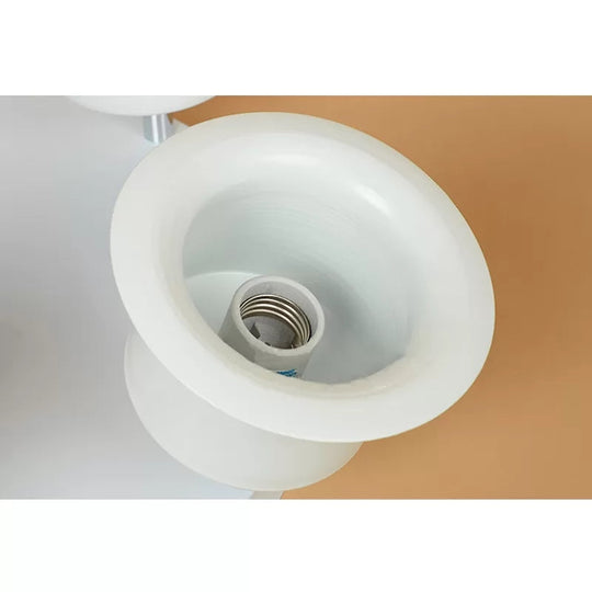 Contemporary Rotatable Ceiling Lamp in White for Boys' Bedroom