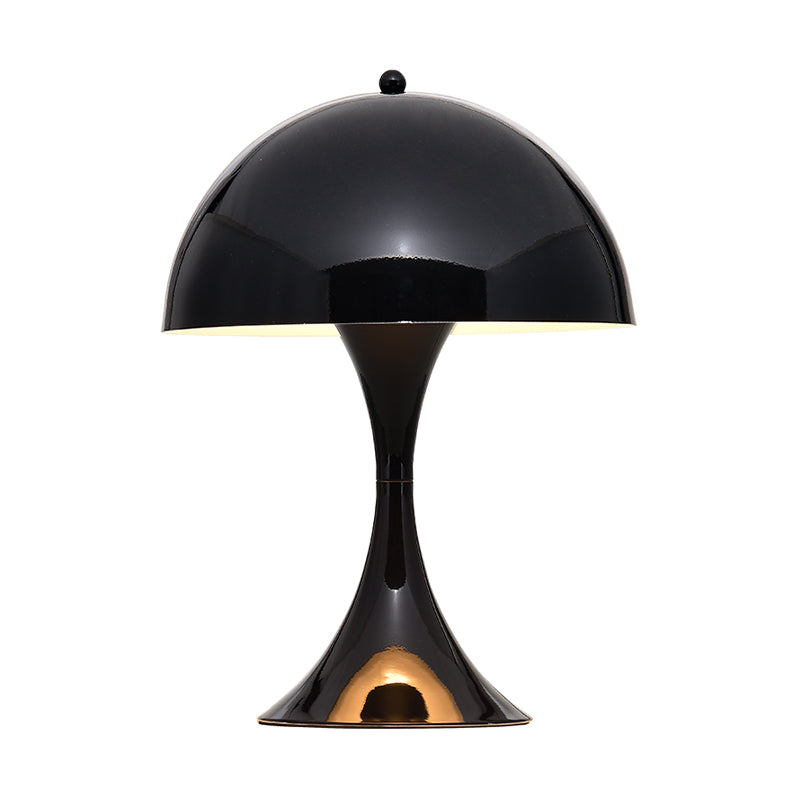 Modern White/Black Mushroom Night Table Light - Metal Desk Lamp For Living Room