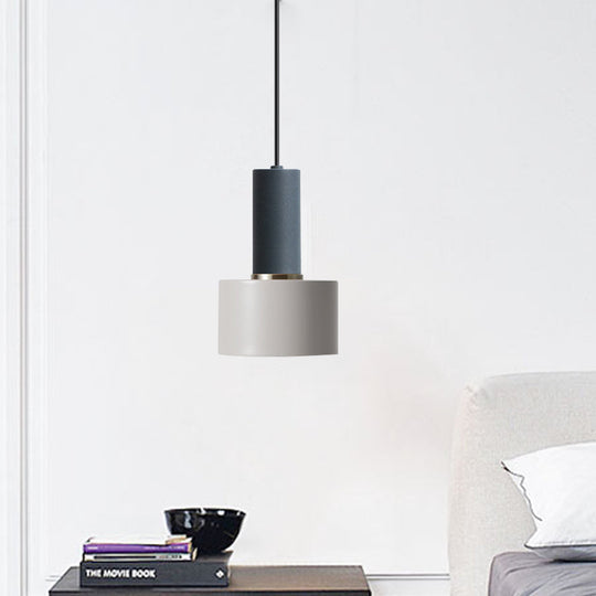 Modern Mini Pendant Light: Elegant Metallic Single Ceiling Hanging Light