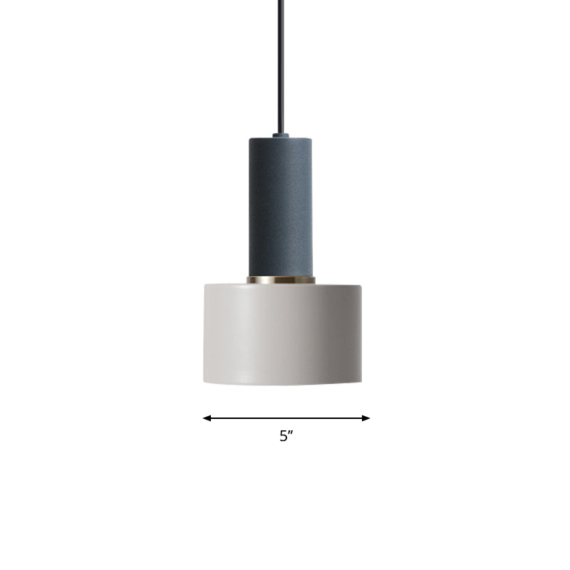 Modern Mini Pendant Light: Elegant Metallic Single Ceiling Hanging Light