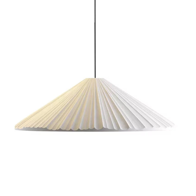 Modern Nordic Style Conic Pendant Light in Blue/Pink/White - Ribbed Design, 12.5"/16.5" Width - Ideal for Bedroom