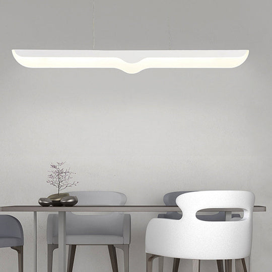 Sleek Linear Led Ceiling Office Pendant Light Fixture In Warm/White/Natural White / Warm
