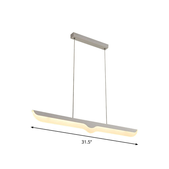 Modern LED Pendant Ceiling Light Fixture for Office Table in Warm/White/Natural Light