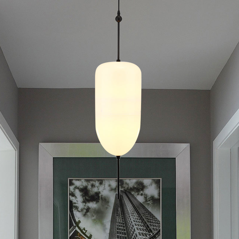 Modern Teardrop/Drum/Cylinder Glass Cluster Pendant Light - Blue/White - 1/3 Lights - Dining Room Hanging Fixture