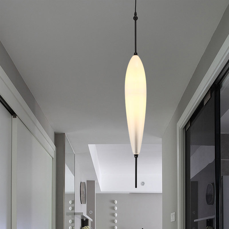 Modern Teardrop/Drum/Cylinder Glass Cluster Pendant Light - Blue/White - 1/3 Lights - Dining Room Hanging Fixture