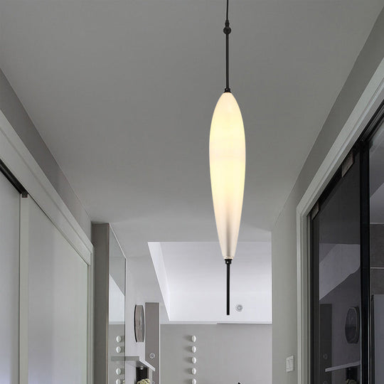 Modernist Blue/White Glass Cluster Pendant Light Fixture - Teardrop/Drum/Cylinder Design 1/3 Lights