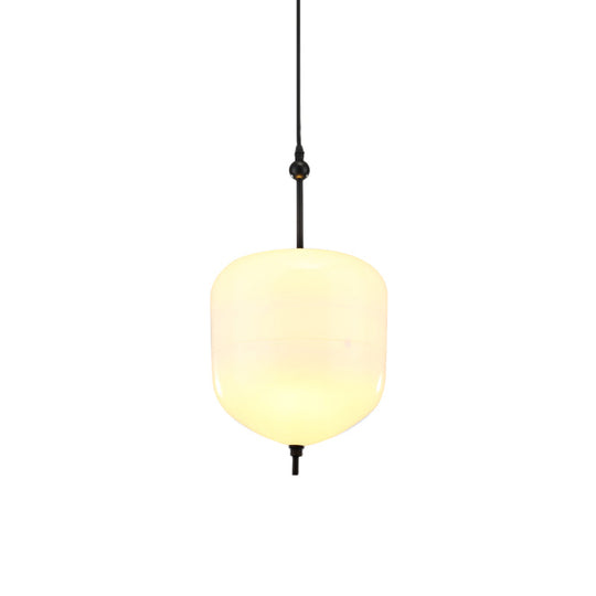 Modern Teardrop/Drum/Cylinder Glass Cluster Pendant Light - Blue/White - 1/3 Lights - Dining Room Hanging Fixture