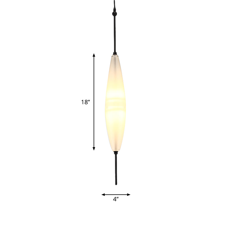 Modern Teardrop/Drum/Cylinder Glass Cluster Pendant Light - Blue/White - 1/3 Lights - Dining Room Hanging Fixture