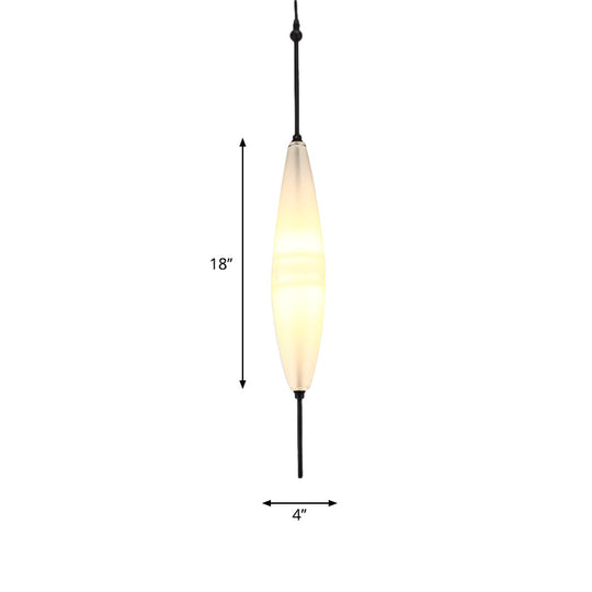 Modern Teardrop/Drum/Cylinder Glass Cluster Pendant Light - Blue/White - 1/3 Lights - Dining Room Hanging Fixture