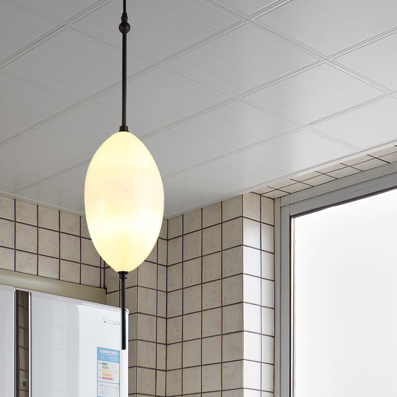 Modern Teardrop/Drum/Cylinder Glass Cluster Pendant Light - Blue/White - 1/3 Lights - Dining Room Hanging Fixture