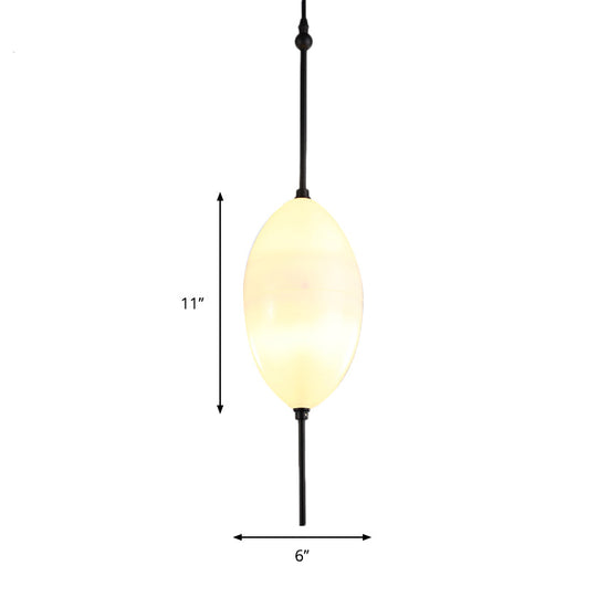 Modern Teardrop/Drum/Cylinder Glass Cluster Pendant Light - Blue/White - 1/3 Lights - Dining Room Hanging Fixture