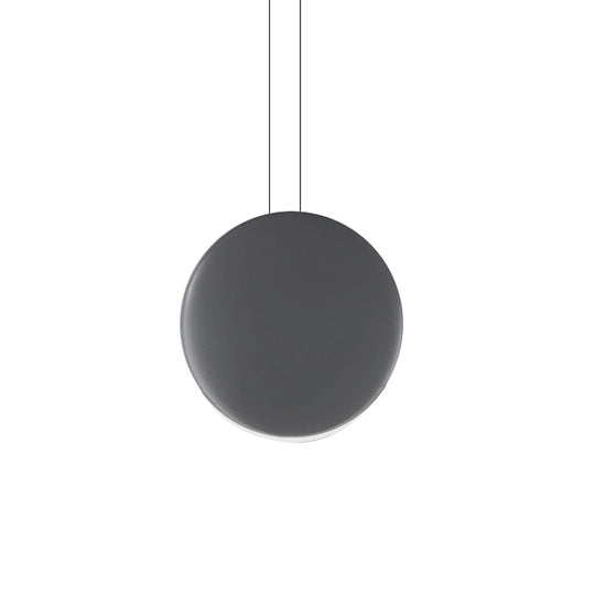 Nordic Metal Pendant Ceiling Light - 6"/8" Round LED Lamp in Black/White/Grey and Warm/White Light
