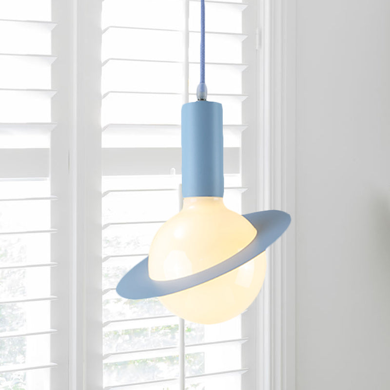 Modern Glass Pendant Light with Colorful Shades - Ideal for Dining Room Décor