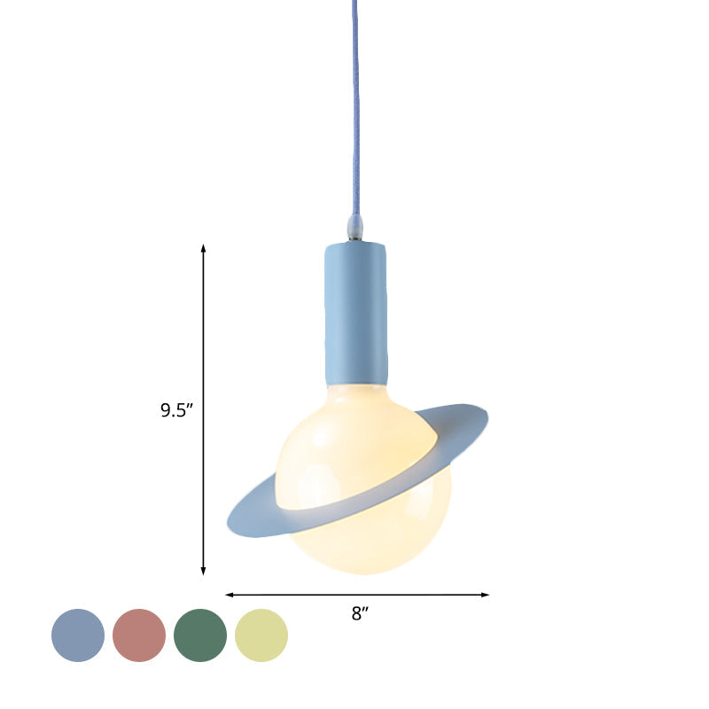 Modern Glass Pendant Light with Colorful Shades - Ideal for Dining Room Décor