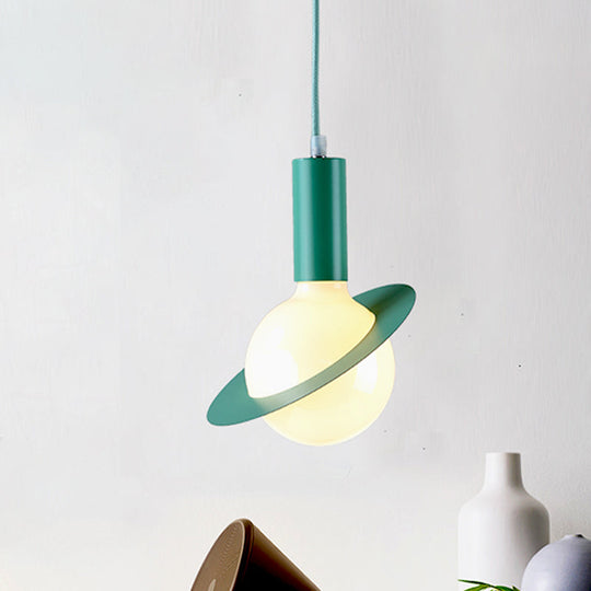Modern Glass Pendant Light with Colorful Shades - Ideal for Dining Room Décor