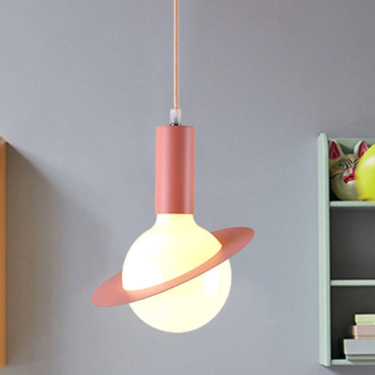 Modern Glass Pendant Light with Colorful Shades - Ideal for Dining Room Décor