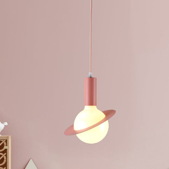 Modern Glass Pendant Light with Colorful Shades - Ideal for Dining Room Décor