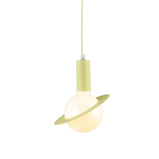Modern Glass Pendant Light with Colorful Shades - Ideal for Dining Room Décor
