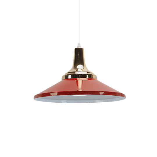 Modern Shallow Pyramid Pendant Lamp - Aluminum, Polished Finish - Ideal for Corridor Lighting