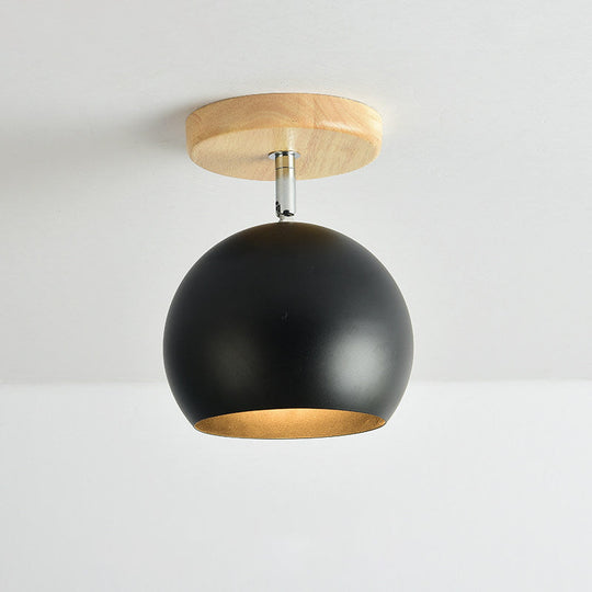Rotatable Orb Shade Ceiling Light - Ideal for Study Room & Corridor