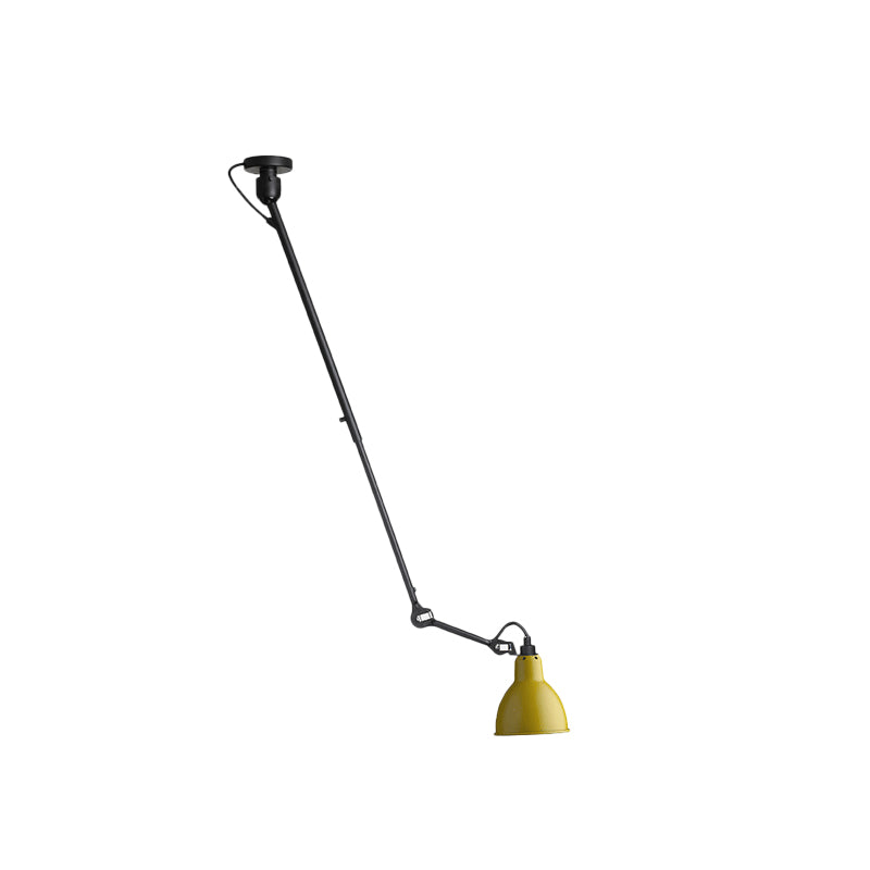 Modern Dome Pendant Lamp with Articulating Arm - Black/Gray Ceiling Light for Kitchen