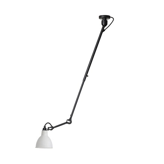 Modern Dome Pendant Lamp with Articulating Arm - Black/Gray Ceiling Light for Kitchen