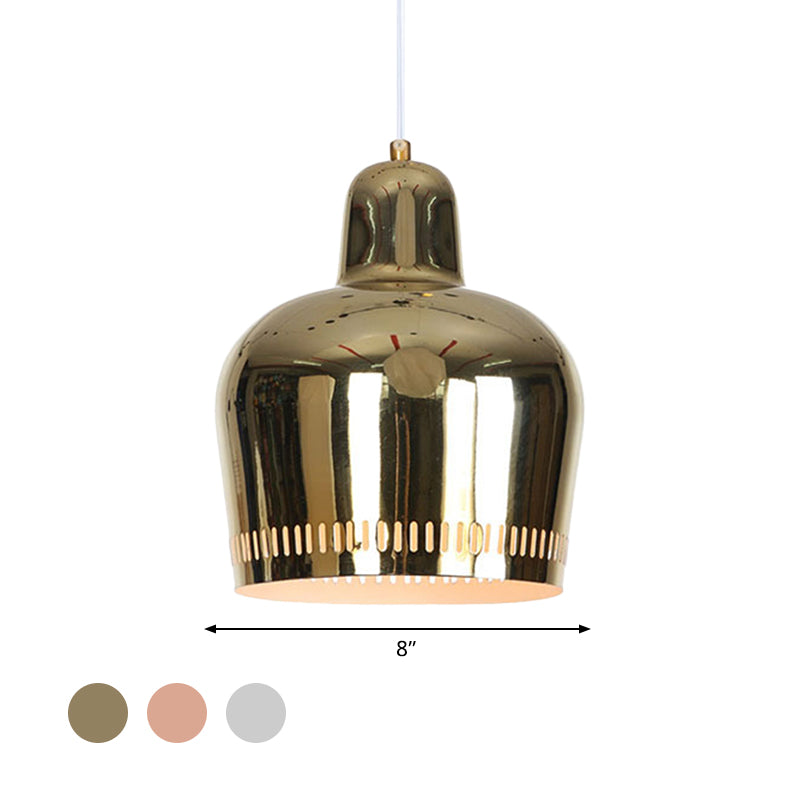 Adjustable Mirror Bell Pendant Lamp For Modern Living Rooms