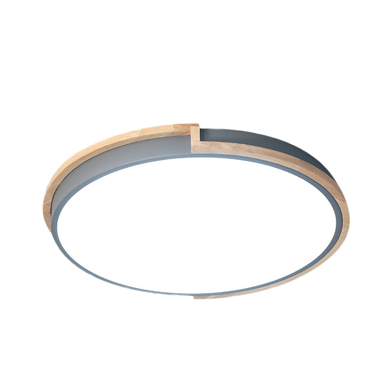 Plafonnier LED Slim Drum pour chambre à coucher - Choix de 3 tailles en noir, gris ou blanc