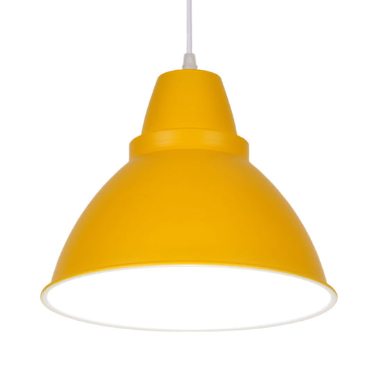 Macaron Funnel Iron Pendant Light - Pink/Purple/Yellow Dining Room Lighting