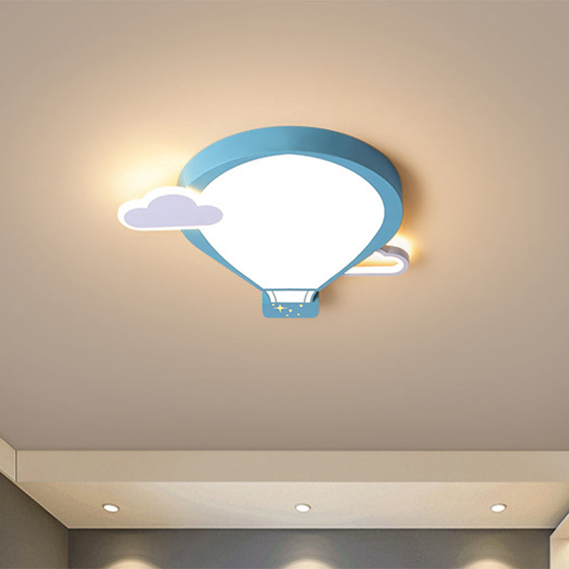 Colorful Hot Air Balloon Ceiling Light - LED Flushmount Lamp in 18"/21.5" Width