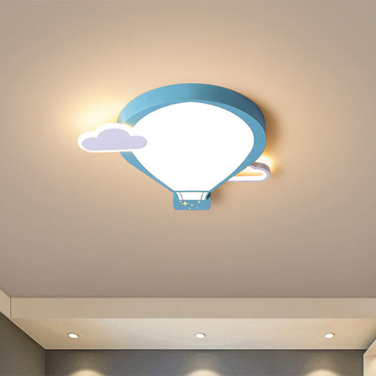 Colorful Hot Air Balloon Ceiling Light - LED Flushmount Lamp in 18"/21.5" Width