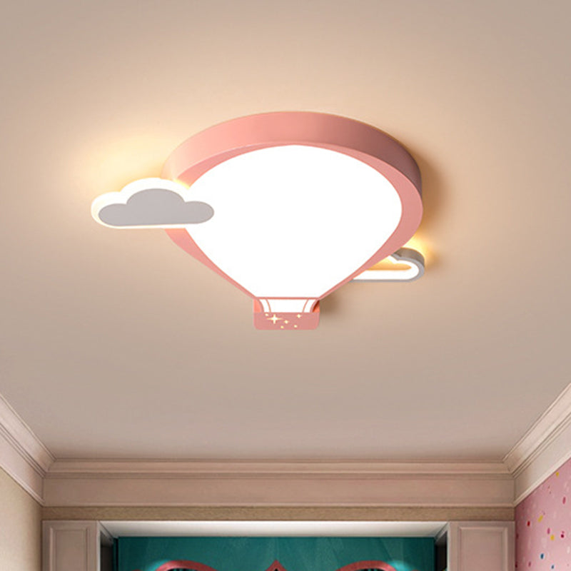 Colorful Hot Air Balloon Ceiling Light - LED Flushmount Lamp in 18"/21.5" Width