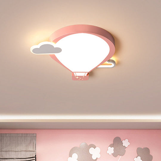 Colorful Hot Air Balloon Ceiling Light - LED Flushmount Lamp in 18"/21.5" Width