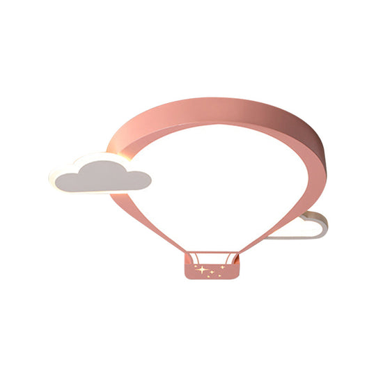 Colorful Hot Air Balloon Ceiling Light - LED Flushmount Lamp in 18"/21.5" Width