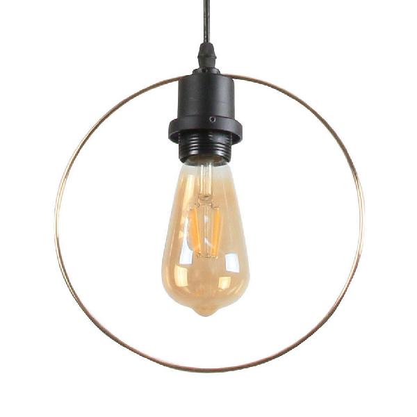 Metal Caged Pendant Lighting - Farmhouse Style Hanging Lamp 1 Light Black (1/3-Pack) / G