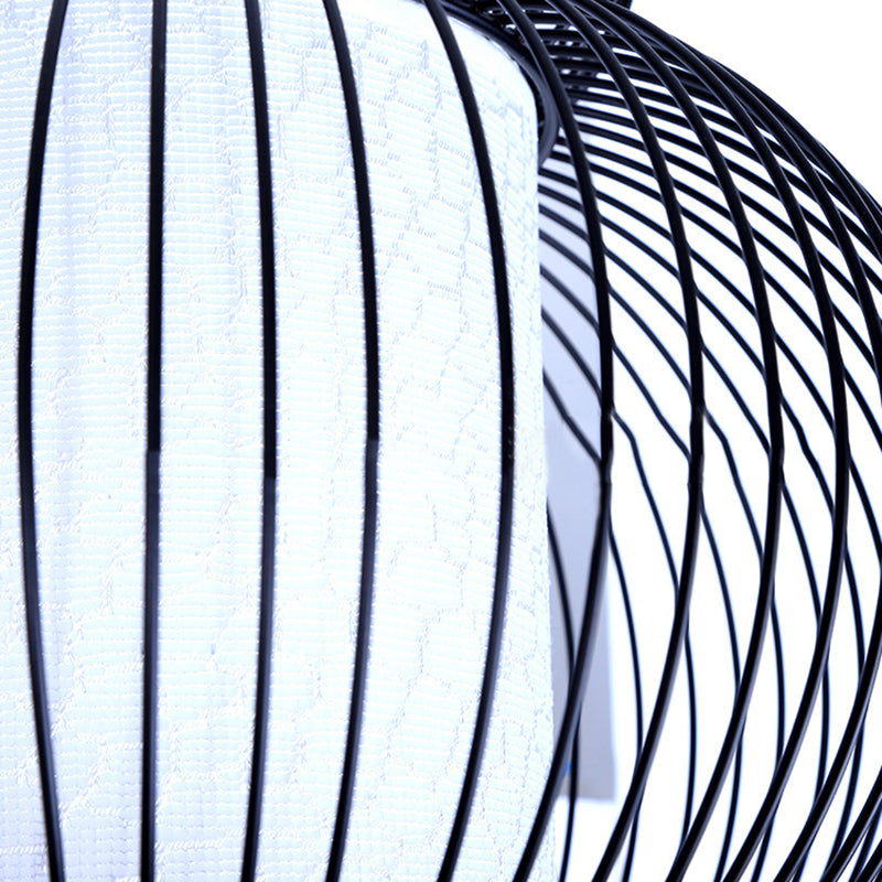 Vintage Style Metal Gourd Caged Pendant Lamp - Adjustable Cord - Ideal for Bedrooms